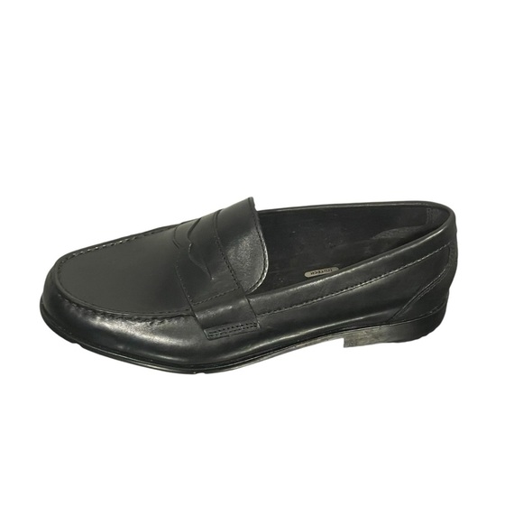 Men’s Rockport Walkability Trutech Black Faux Leather Penny Loafers Sz 9.5 Wide - Picture 3 of 10